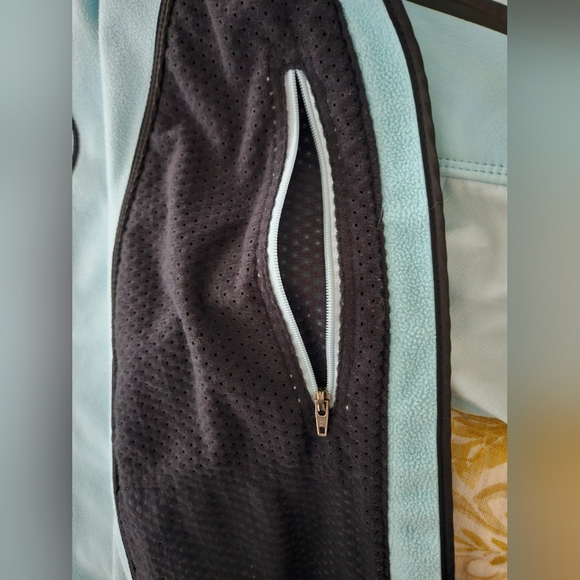 Vintage L.L. Bean Womens Soft Shell OAKMS Full Zip Light Blue Jacket Size Large - Picture 10 of 15